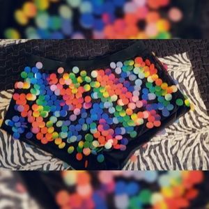 RAINBOW SEQUIN HOT PANTS